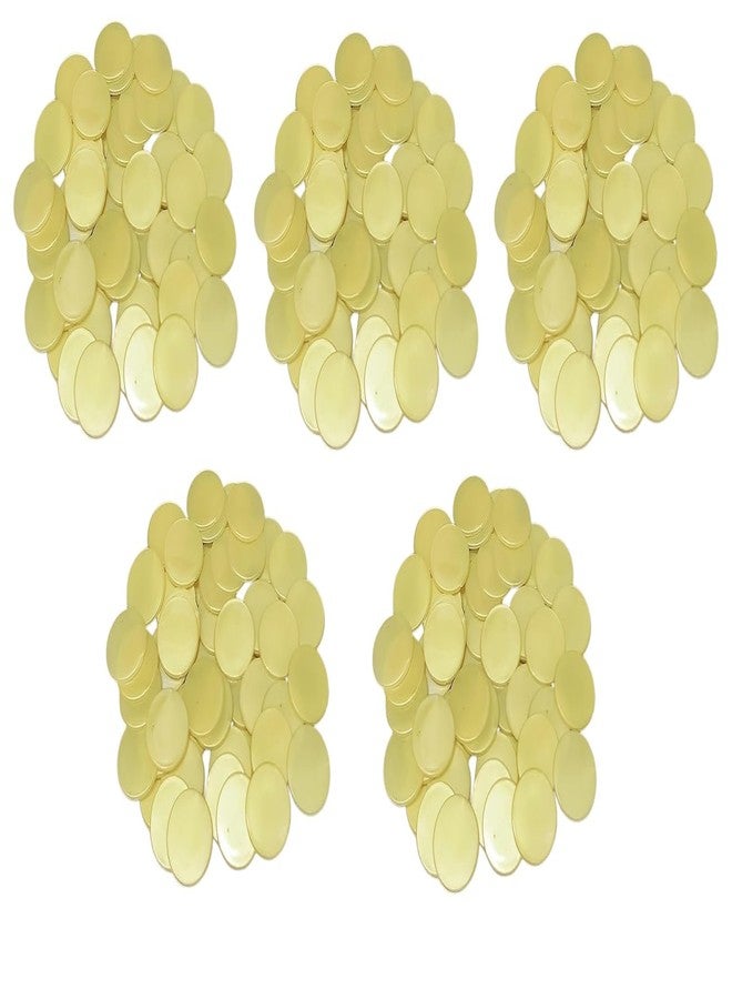 موريل عملة معدنية دائرية عادية من موريل، مصنوعة من البلاستيك، مناسبة للمتاجر، والألعاب، والمحلات التجارية، والكازينوهات، والمدارس، وغيرها. (500 عملة، لون ذهبي) 35 مم، عبوة من 500 قطعة - Image 1